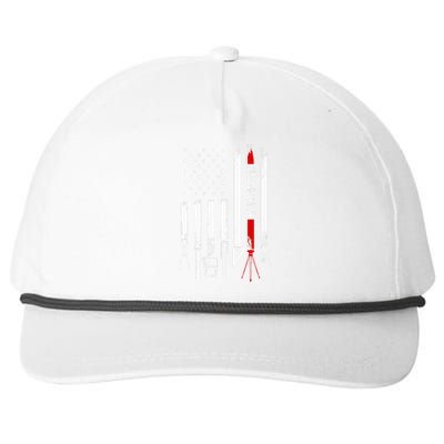 American Flag with Surveyor for wo father Snapback Five-Panel Rope Hat