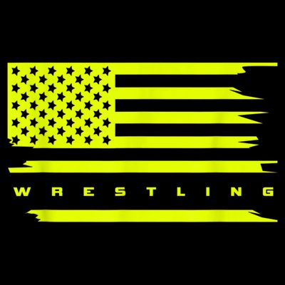 American Flag Wrestling Apparel Wrestling T-Shirt