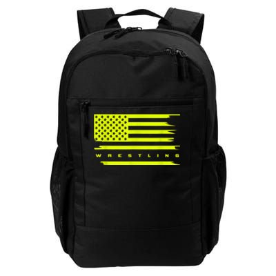 American Flag Wrestling Apparel Wrestling Daily Commute Backpack