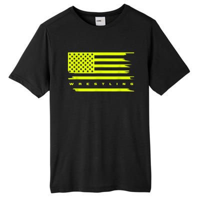 American Flag Wrestling Apparel Wrestling Tall Fusion ChromaSoft Performance T-Shirt