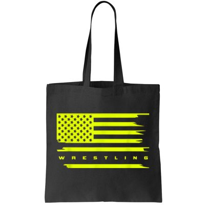 American Flag Wrestling Apparel Wrestling Tote Bag