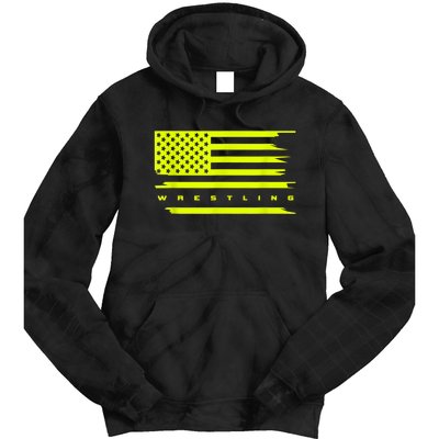 American Flag Wrestling Apparel Wrestling Tie Dye Hoodie