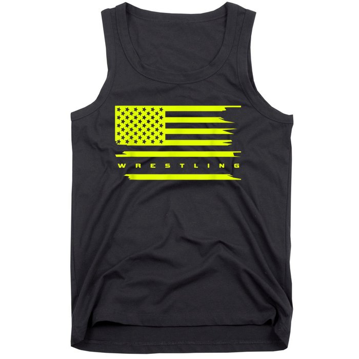 American Flag Wrestling Apparel Wrestling Tank Top