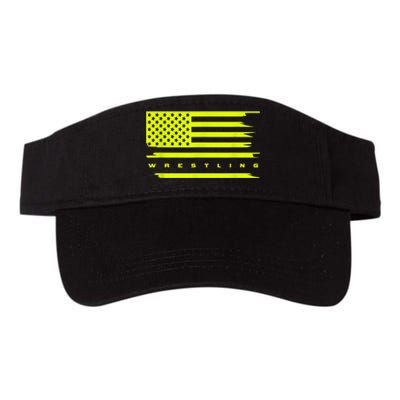 American Flag Wrestling Apparel Wrestling Valucap Bio-Washed Visor