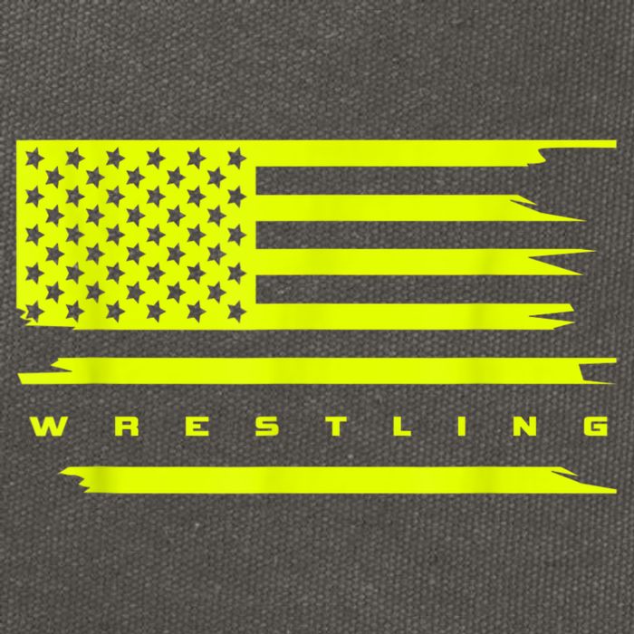 American Flag Wrestling Apparel Wrestling Cotton Canvas Backpack