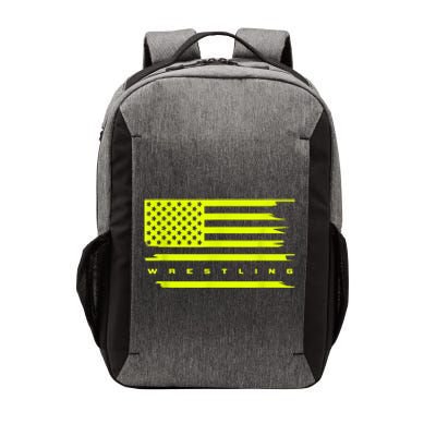 American Flag Wrestling Apparel Wrestling Vector Backpack