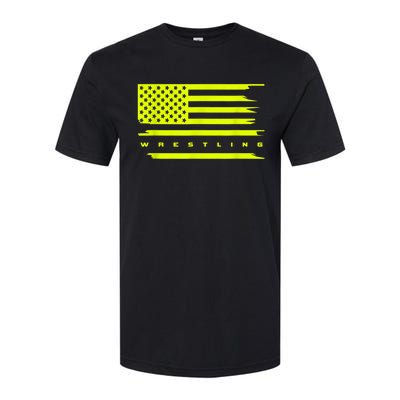 American Flag Wrestling Apparel Wrestling Softstyle CVC T-Shirt