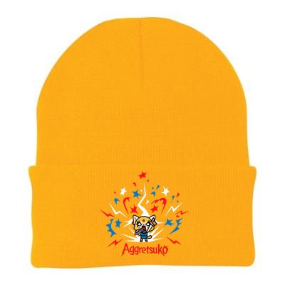 Aggretsuko Fire Works 4th Of July Knit Cap Winter Beanie