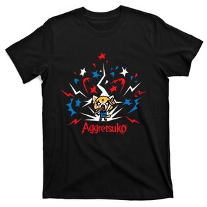 Aggretsuko Fire Works 4th Of July T-Shirt