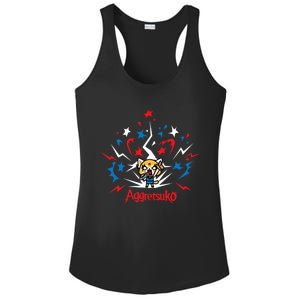 Aggretsuko Fire Works 4th Of July Ladies PosiCharge Competitor Racerback Tank