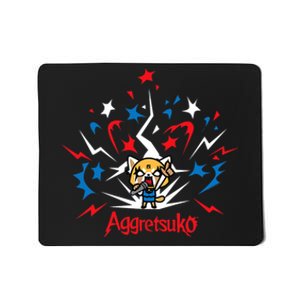 Aggretsuko Fire Works 4th Of July Mousepad