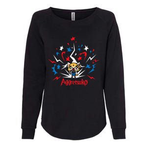 Aggretsuko Fire Works 4th Of July Womens California Wash Sweatshirt