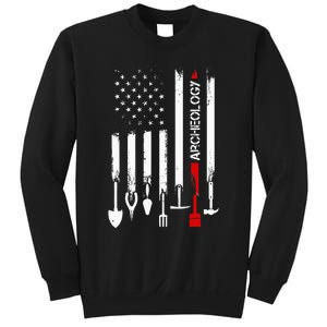 American Flag with Archeology for father Sweatshirt