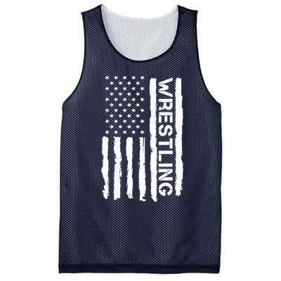 American Flag Wrestling Lovers Sport Fans Mesh Reversible Basketball Jersey Tank