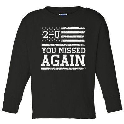 American Flag You Missed 2 0 Toddler Long Sleeve Shirt