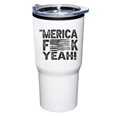 America Fuck Yeah Usa Gun Flag Novelty 4th Of July Tumbler