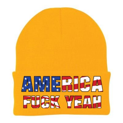 America Fuck Yeah Knit Cap Winter Beanie