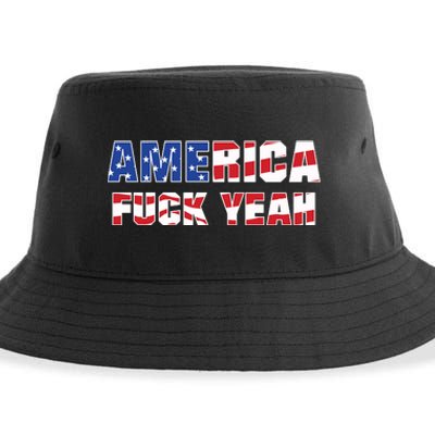 America Fuck Yeah Sustainable Bucket Hat