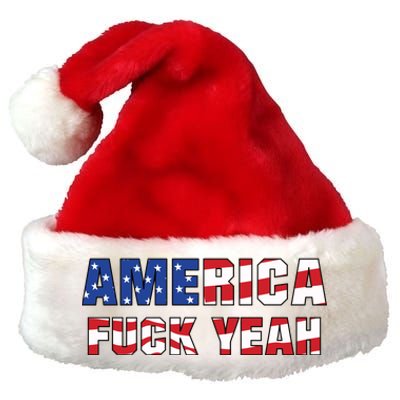 America Fuck Yeah Premium Christmas Santa Hat