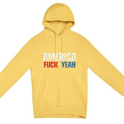 America Fuck Yeah Premium Pullover Hoodie