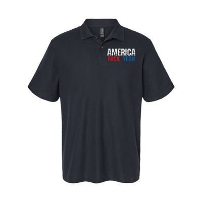 America Fuck Yeah Softstyle Adult Sport Polo