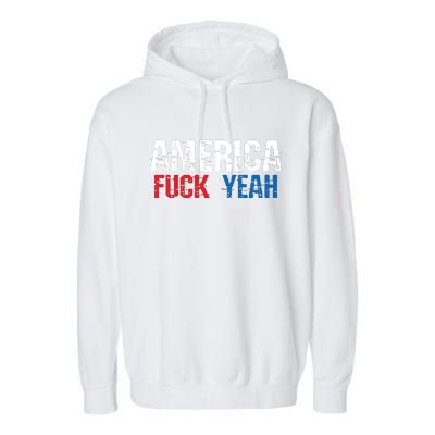 America Fuck Yeah Garment-Dyed Fleece Hoodie