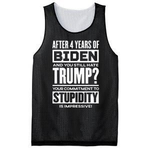 After Four Years Of Biden And You Still Hate Trump? Mesh Reversible Basketball Jersey Tank