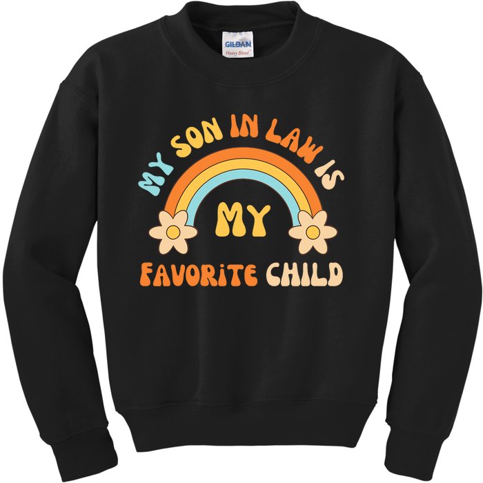 Appreciation For Your Son In Law With This Groovy Vintage Kids Sweatshirt