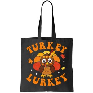 Autumn Fall Y'all Thanksgiving Retro Turkey Lurkey Tote Bag