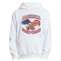 America Fuck Yeah Bald Eagle Beer 4th Of July Vintage Urban Pullover Hoodie