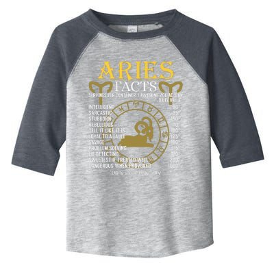 Aries Facts Zodiac Sign Toddler Fine Jersey T-Shirt