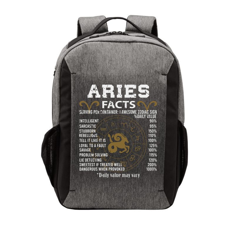 Aries Facts Zodiac Sign Vector Backpack