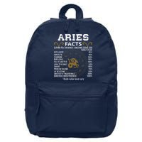 Aries Facts Zodiac Sign 16 in Basic Backpack