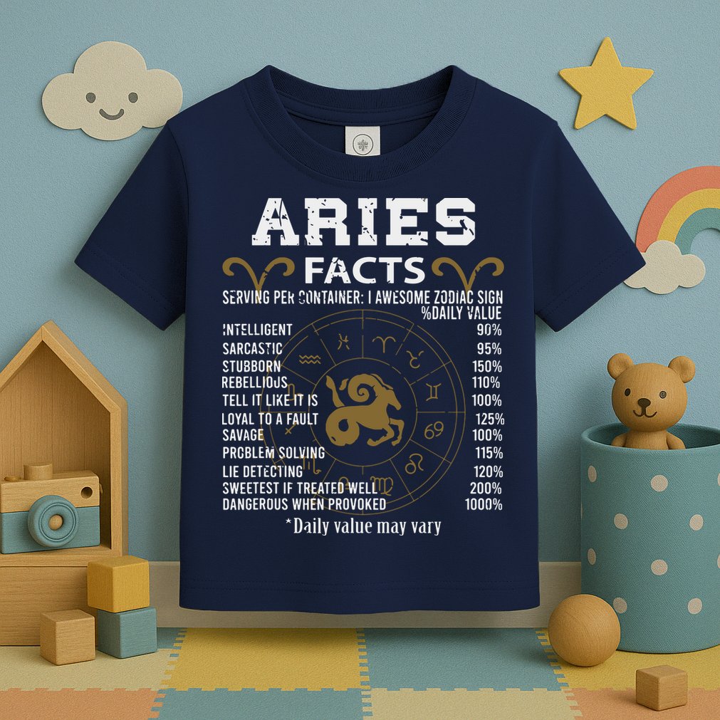 Aries Facts Zodiac Sign Toddler T-Shirt