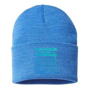 Aquarius Facts Zodiac Sign Horoscope Birthday Astrology Gift Sustainable Knit Beanie