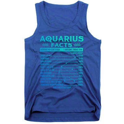 Aquarius Facts Zodiac Sign Horoscope Birthday Astrology Gift Tank Top