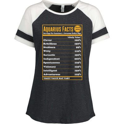 Aquarius Facts Zodiac Aquarius Gift Enza Ladies Jersey Colorblock Tee