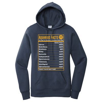 Aquarius Facts Zodiac Aquarius Gift Women's Pullover Hoodie