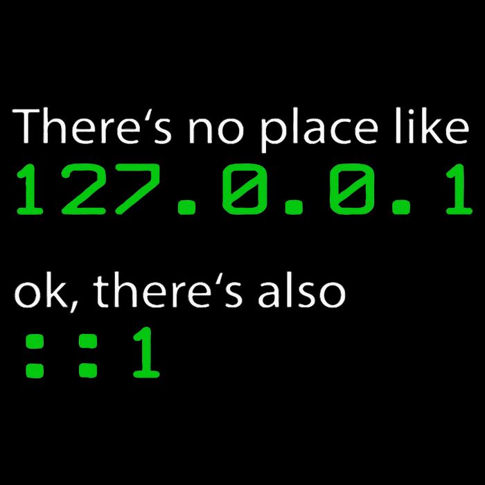 Admin Geek 127.0.0.1 1 There Is No Place Like Home Tall T-Shirt