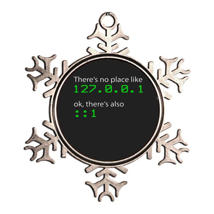 Admin Geek 127.0.0.1 1 There Is No Place Like Home Metallic Star Ornament