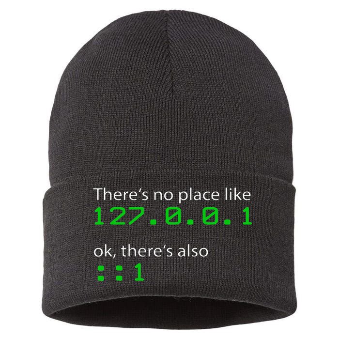 Admin Geek 127.0.0.1 1 There Is No Place Like Home Sustainable Knit Beanie