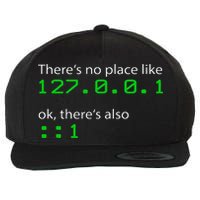 Admin Geek 127.0.0.1 1 There Is No Place Like Home Wool Snapback Cap
