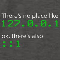 Admin Geek 127.0.0.1 1 There Is No Place Like Home Vector Backpack