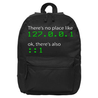 Admin Geek 127.0.0.1 1 There Is No Place Like Home 16 in Basic Backpack