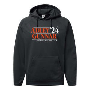 Adley Gunnar 24 Baltimore Baseball Performance Fleece Hoodie