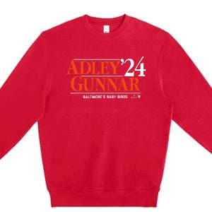 Adley Gunnar 24 Baltimore Baseball Premium Crewneck Sweatshirt