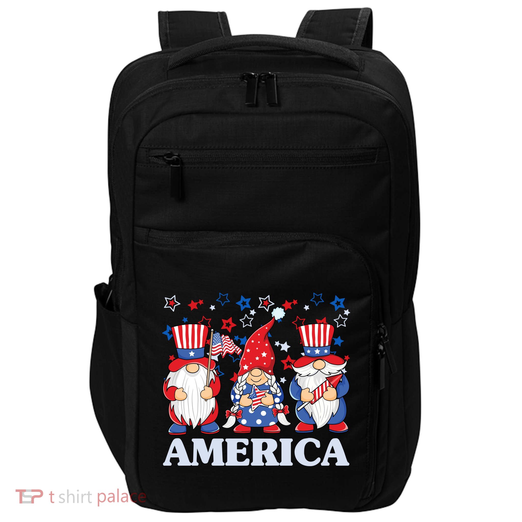 America Gnome 4th Of July Celebration Impact Tech Backpack