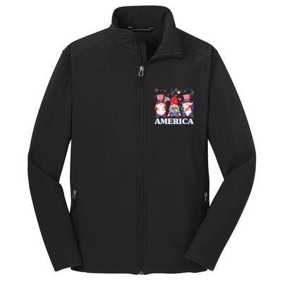 America Gnome 4th Of July Celebration Core Soft Shell Jacket