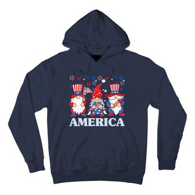 America Gnome 4th Of July Celebration Tall Hoodie