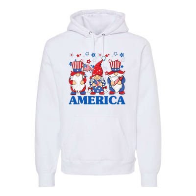 America Gnome 4th Of July Celebration Premium Hoodie